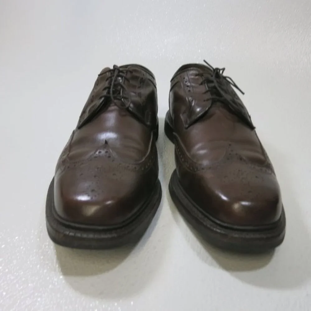 Allen Edmonds Hudson Wingtip Brogue Leather Oxfords Dress Footwear Men 10.5 EEE